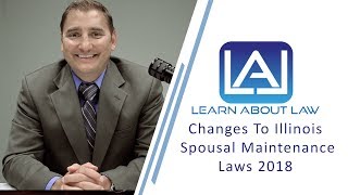 Changes to Illinois Spousal Maintenance Laws  Learn About Law [upl. by Aerb]