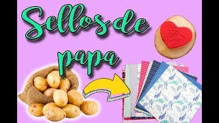 Haz sellos ¡con una papa  DIY [upl. by Innek]