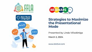 WEBINAR Strategies to Maximize the Presentational Mode Speaking and Writing [upl. by Cardwell]