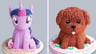 Oddly Satisfying Rainbow Unicorn Cake Decorating Ideas  Perfect Colorful Cake Tutorials [upl. by Ytsirc492]