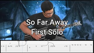 Avenged Sevenfold  So Far Away  1st Guitar Solo  Tabs [upl. by Asillim]