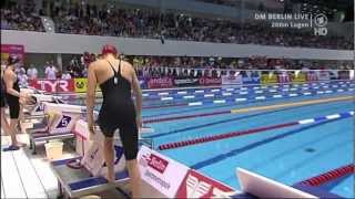 DM 2012  Finale 200m Lagen der Frauen [upl. by Enelyam]