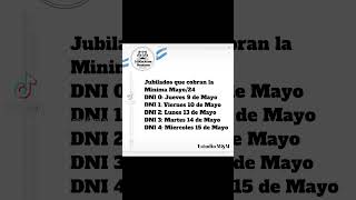 Fechas de cobro Mes Mayo24 xa Jubilados y Pensionados [upl. by Lail228]