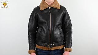 Goldtop Battle of Britain Sheepskin Flying Jacket [upl. by Nikolia]