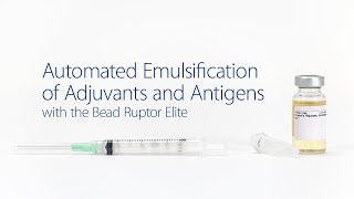 Automated Emulsification of Adjuvants and Antigens [upl. by Cyrill]