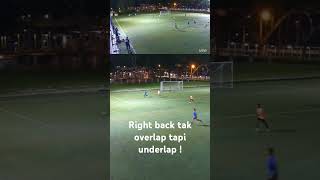 Right back underlap tak overlap [upl. by Tteltrab949]