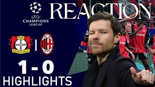 MILAN DEFEAT  PostMatch Reaction LeverkusenMilan [upl. by Assirialc]