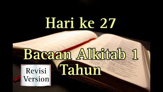 Hari ke 27  Panduan Baca Alkitab Setahun Secara Kronologis  Alkitab Suara [upl. by Niret]