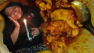 Bintangor blackout masak dalam gelap ayam masak santan pedas Iban stail bestie familyvlog [upl. by Hollerman]