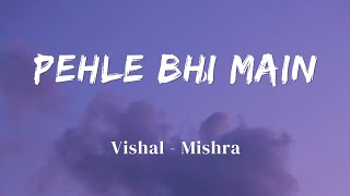 Pehle Bhi Main  Vishal Mishra  Animal  Official Audio  Lyrics Video  SF LYRICS HUB [upl. by Aveneg]