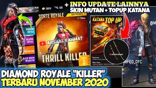 🔥FREE FIRE  BOCORAN DIAMOND ROYALE TERBARUEVENT ELITE PASS DISKONBONUS TOPUP SKIN KATANAFREEFIRE [upl. by Euton]