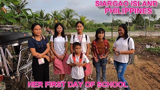 HERE FIRST DAY OF SCHOOL IS VERY TIRING SIARGAO ISLAND PHILIPPINES [upl. by Sparky577]