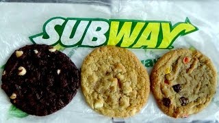 Subway Cookies MampMs  Macadamia Nut  Double Chocolate Chip [upl. by Etnovahs339]