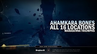 All 16 Ahamkara Bone Locations  quotMarasennaquot Lore Triumphs Guide Destiny 2 Forsaken [upl. by Andrel]