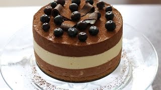 TRIPLE LAYER CHOCOLATE MOUSSE RECIPE [upl. by Conlin]