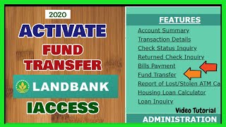 Landbank Fund Transfer Activation  Unable to Transfer No need to go to Landbank Branch [upl. by Shepperd772]