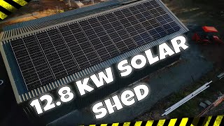 EP30  Shed Build  Solar with Fronius Inverter and Trina Solar Panels [upl. by Airetak]