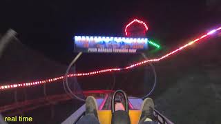 Riding the Smoky Mountain Alpine Coaster at night [upl. by Anwahsat]