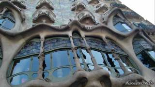 Barcelona Spain  Famous Buildings of Gaudi HD [upl. by Ericha]