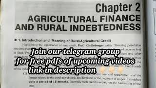 Agricultural finance and rural indebtedness  Check description  Sectoral aspects of indian economy [upl. by Leahcin]