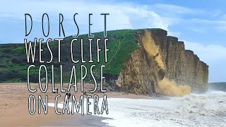 West Bay Cliff Collapse in Dorset Caught on Camera [upl. by Maxim]