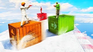 SKATING ON CONTAINERS GTA 5 Minigames [upl. by Worra741]