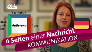 Die 4 Seiten einer Nachricht Schulz von Thun  Kommunikation  alpha Lernen erklärt Deutsch [upl. by Aicek]