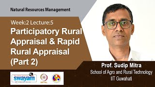 Lec 12 Participatory Rural Appraisal amp Rapid Rural Appraisal Part 2 [upl. by Atinnor400]