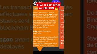 🚨 BREAKING  BITCOIN REVOLUTION  la DEFI arrive grace a STX 😱 [upl. by Clava]