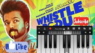 whistle podu song piano music 🎹🎵piano ringtone pianoteaching pianolearning [upl. by Liek]