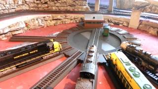 18b Bachmann HO motorized turntable installed [upl. by Brezin313]