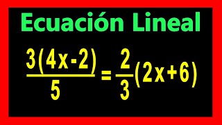 ✅👉 Ecuaciones Lineales con Fracciones y Parentesis [upl. by Baron]