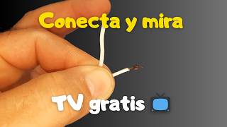 Lamento no haberlo hecho antes😱 ¡Coloca este cable en la televisión y mira TV HD GRATIS 📺 [upl. by Nalrah]