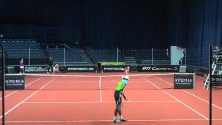 Iveta Benesova vs Akgul Amanmuradova  Porsche Tennis Grand Prix 2012 [upl. by Nrehtak930]