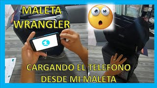 CARGAR EL TELEFONO DESDE LA MALETA WRANGLER 2 piezas AMAZON [upl. by Winnick472]