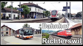 Bahnhof Richterswil am Zürichsee Kantons Zürich Schweiz 2019 [upl. by Fabri821]