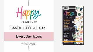 Samolepky Happy Planner stickers  Everyday Icons  SVP130l238 [upl. by Assisi]