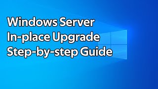 How to inplace upgrade a Windows Server to Windows Server 2022 [upl. by Katrine120]