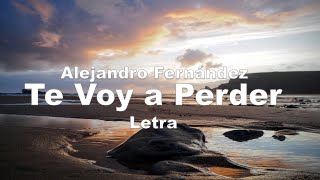 Alejandro Fernández  Te Voy a Perder  Letra [upl. by Rosabella]