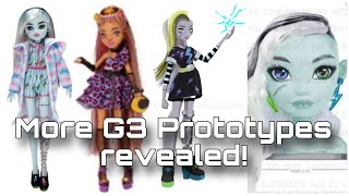 MONSTER HIGH NEWS More G3 Prototypes found Early Monster Ball Clawdeen Creepover Frankie  more [upl. by Ycaj]