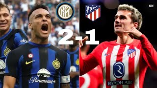 Inter Milan vs Atletico Madrid 21  UCL All Goals amp Highlights  2024 [upl. by Pentheam]