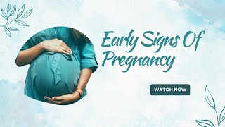 Early Signs Of Pregnancy Before Missed Period  Pregnancy Symptoms [upl. by Sandro]