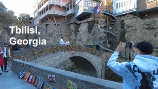 Walking Tour in the Oldest Part of Tbilisi Georgia 🇬🇪 November 2023 [upl. by Kremer]