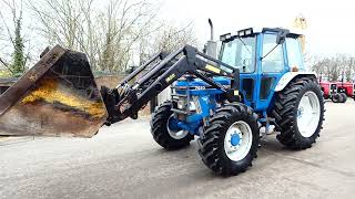 FORD 7610 LOADER TRACTOR WALKROUND VIDEO [upl. by Jorry]