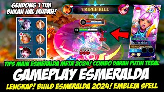 CARA MAIN ESMERALDA ALL STAR SKIN❗COMBO ESMERALDA amp BUILD ESMERALDA TERSAKIT 2024❗GAMEPLAY ESMERALDA [upl. by Mailli]