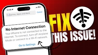 Fix No Internet Connection in Your iPhone App Store  No Internet Error on App Store [upl. by Eskill]