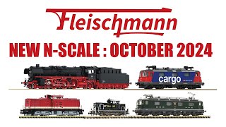 FLEISCHMANN NEWS UPDATE New NGauge Model Railway Releases for October 2024 [upl. by Ecirtra]