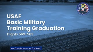 USAF Basic Military Training Graduation Ceremony  Flights 569583  September 12 2024 [upl. by Akcirre369]