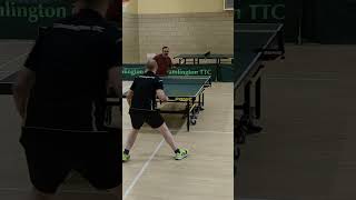 CRAZY RALLY ENDS IN HEAD SHOT🏓🤯🤯🤯 shorts bestmoments [upl. by Ariew]