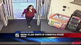 Woman Caught on Camera Stealing 1300 Worth of Cosmetics [upl. by Yonit257]